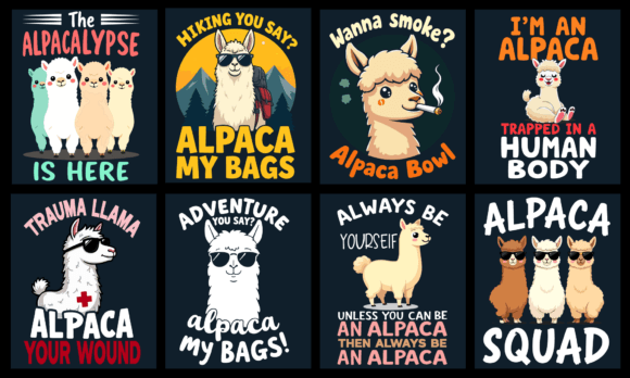 Alpaca LLama T-Shirt Design Bundle Review for Real Projects