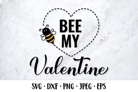 Bee My Valentine SVG: A Playful Embroidery Design for Heartfelt Projects