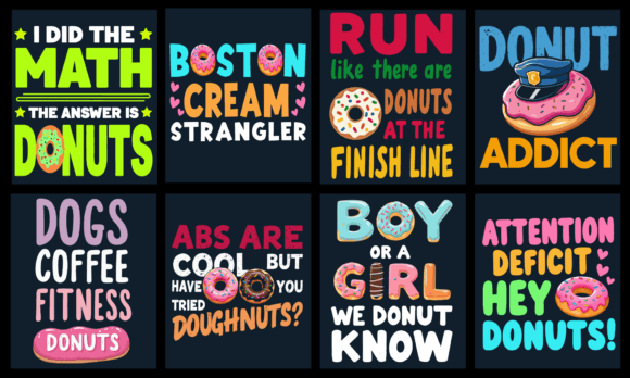 Donut T-Shirt Design Bundle Review for Real Projects