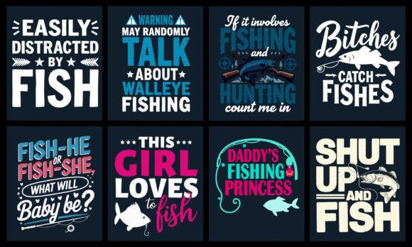 Fishing T-Shirt Design Bundle Review for Real Projects