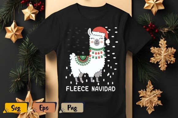 Fleece Navidad Llama Christmas T-Shirt Review