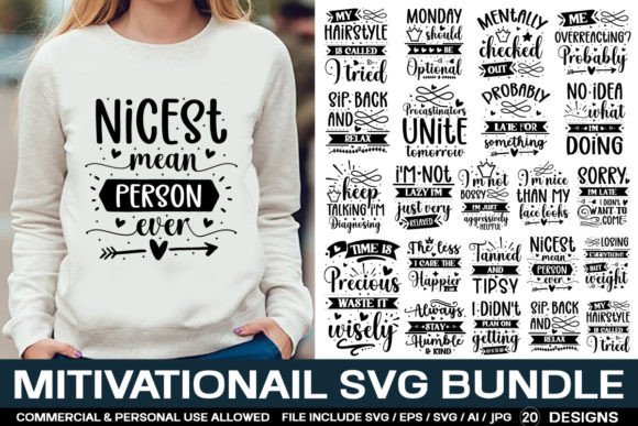 Motivational Svg Bundle, Sarcastic Quote Review for Real Embroidery Projects