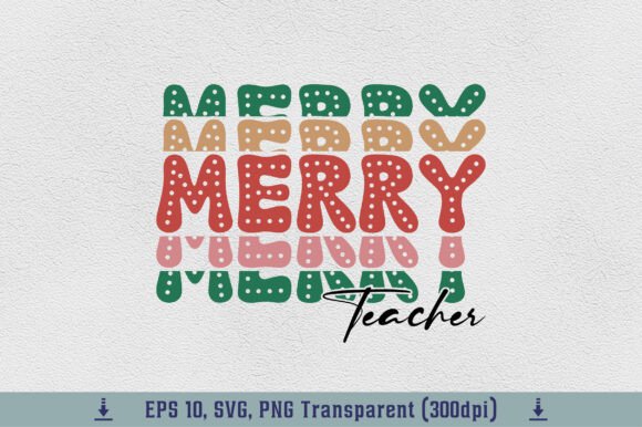 Retro Christmas Teacher Merry Varsity Embroidery Design Review