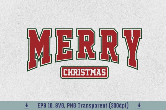 Retro Merry Varsity, Merry Christmas PNG Review for Real Projects
