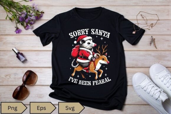 Sorry Santa I've Been Feral: A Playful Embroidery Design for Holiday Projects