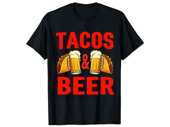 Tacos Beer Funny T-Shirt Design Review for Real Projects