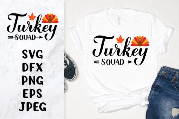 Turkey Squad SVG. Thanksgiving Quote: A Design Review for Real Projects